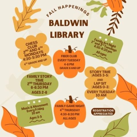 Fall Programs | Baldwin Public Library